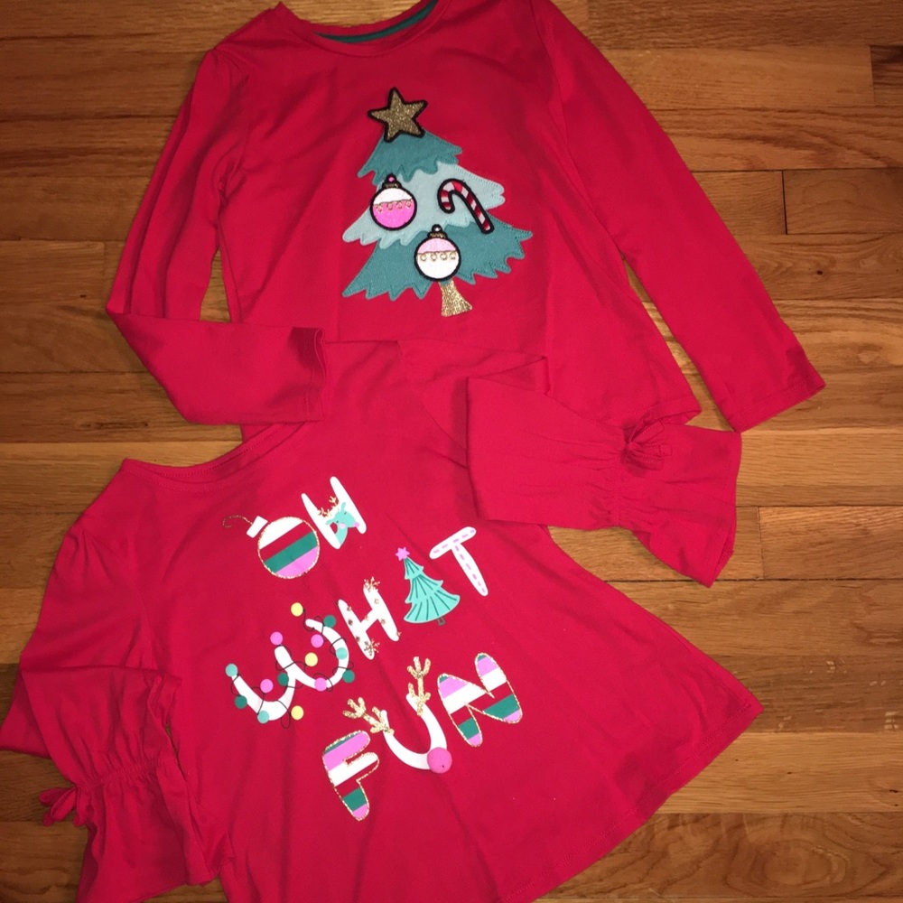 Two Christmas shirts